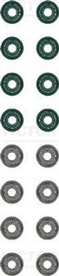 Kia valve stem seals-inl/exh 16pc 5.5mm