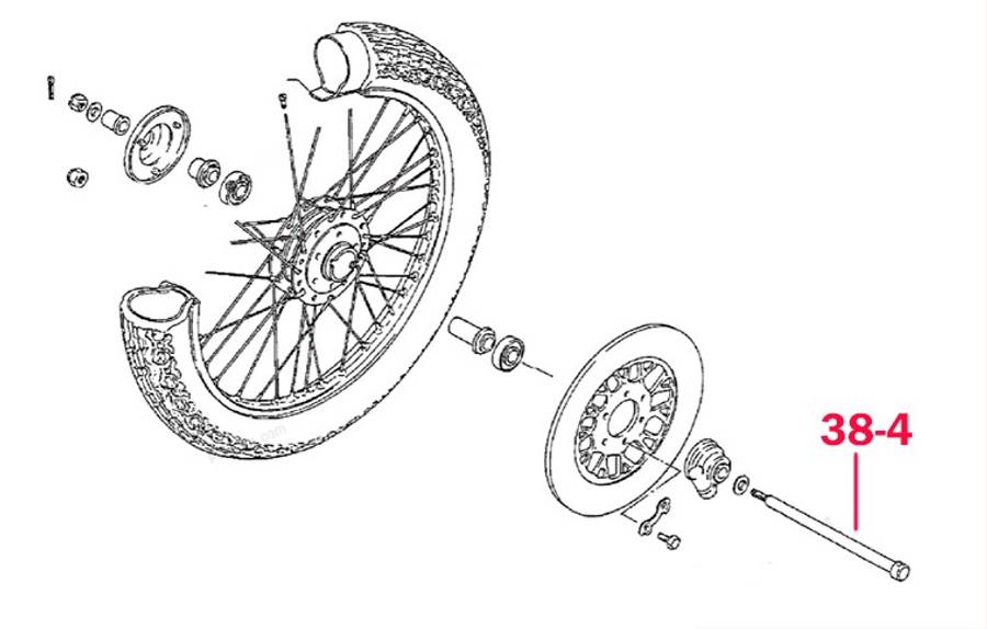 Suzuki axle - front