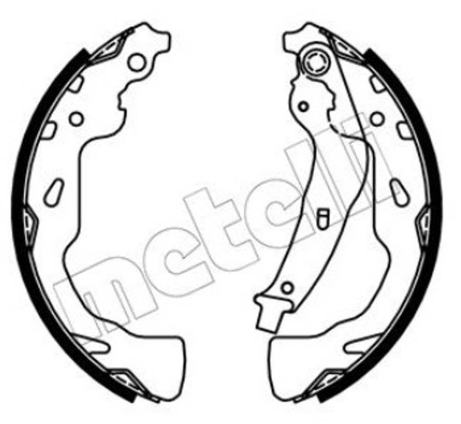 Suzuki brake shoe set - rear 200x27