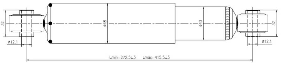Suzuki Gold shock absorber-gas-rear L or R