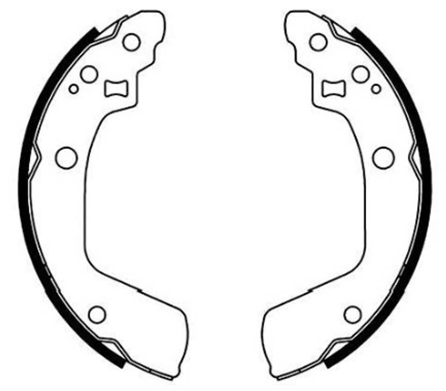 Suzuki brake shoe set - rear 200x32