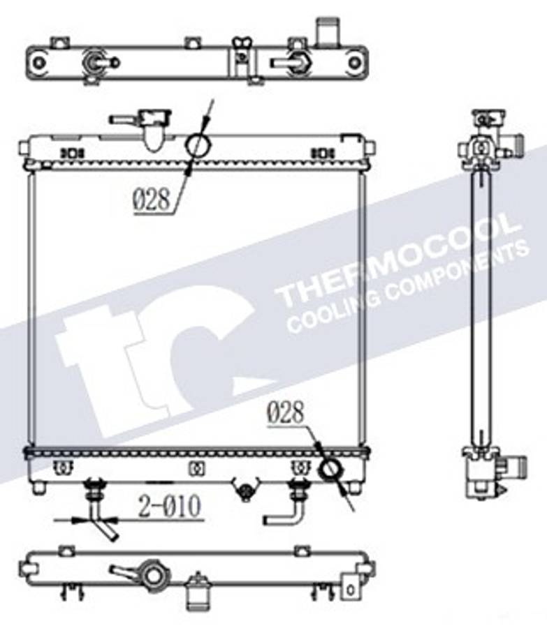 Suzuki radiator-cooling-aluminium - 375x438x26