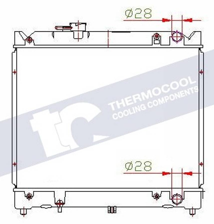 Suzuki radiator-cooling-aluminium - 448x377x26