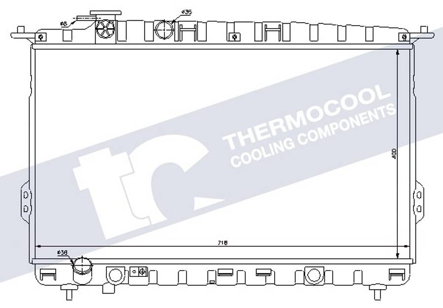 Kia radiator-cooling-aluminium 718x400x17 manual