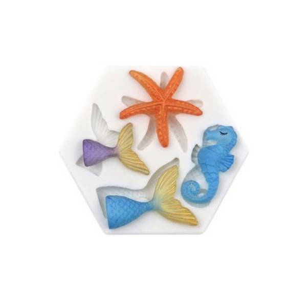 Mermaid Ocean Theme Silicone Fondant Mold