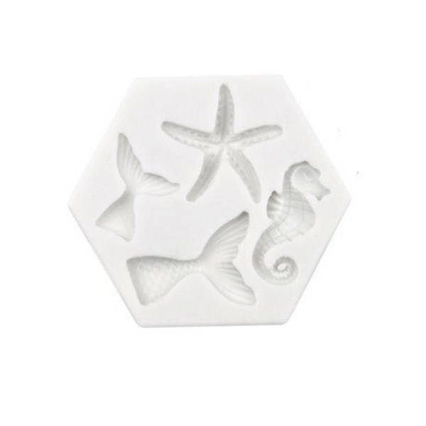 Mermaid Ocean Theme Silicone Fondant Mold