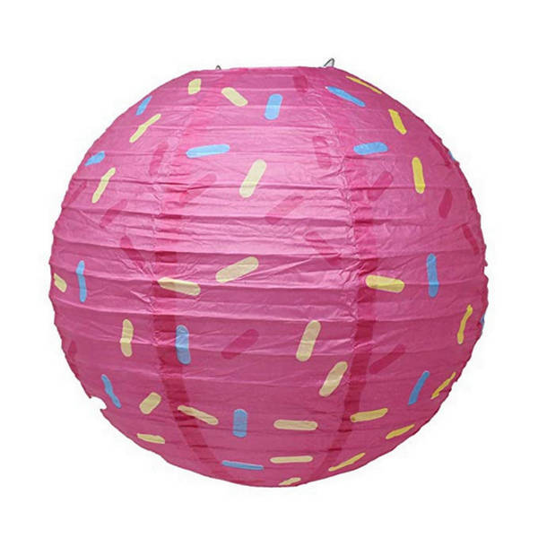 Pink Candy Sprinkles Paper Lantern (30cm)
