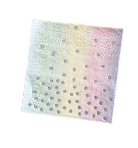 Ombre Pastel Rainbow Napkins (16 Napkins)