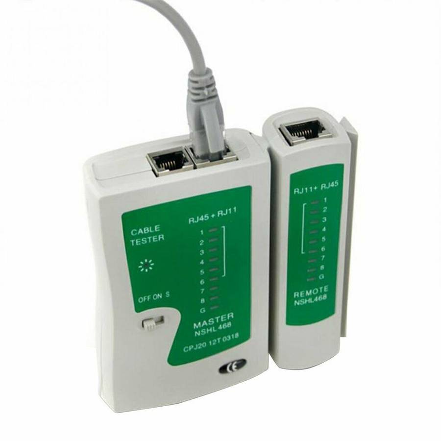 RJ45 RJ11 RJ12 CAT5 UTP LAN Cable Tester Network Cable Tester Networking Tool Repair