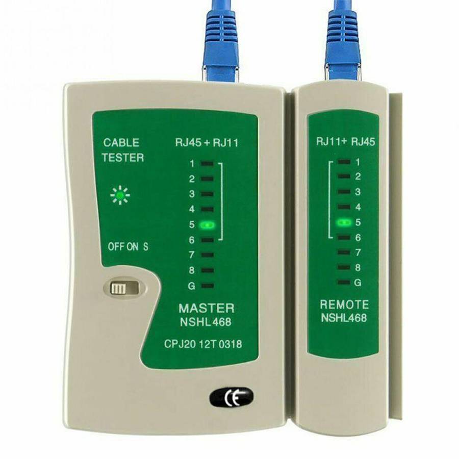 RJ45 RJ11 RJ12 CAT5 UTP LAN Cable Tester Network Cable Tester Networking Tool Repair