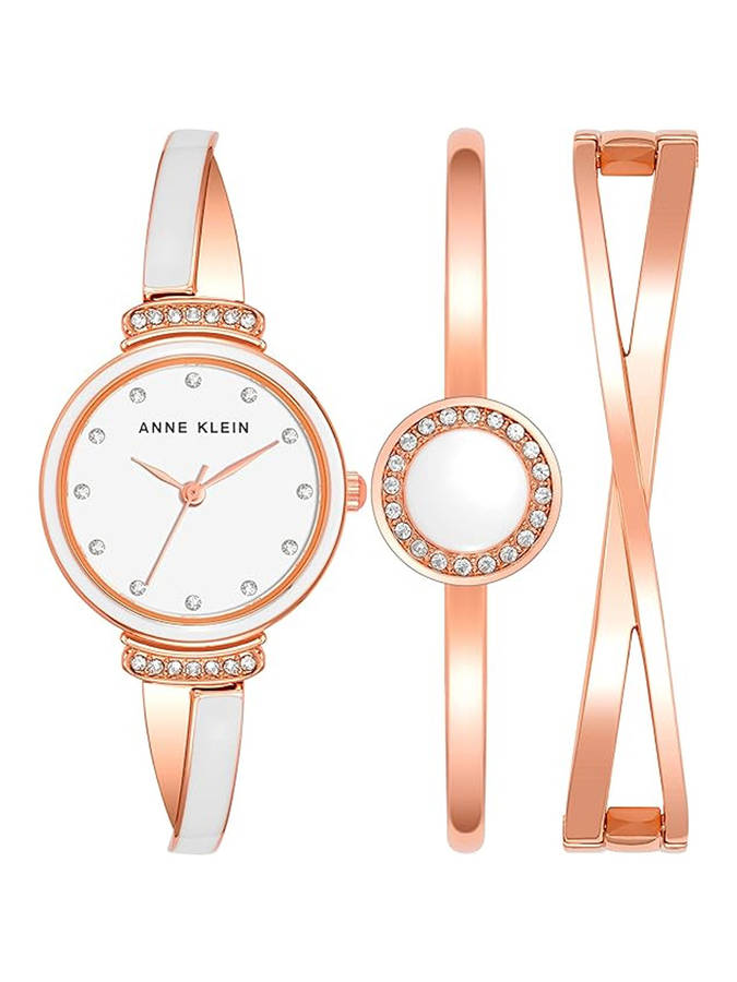 Anne Klein Watch Set RG WT