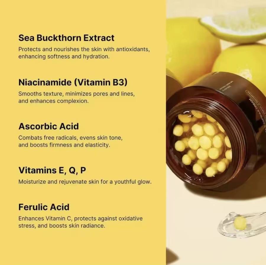 Deep Vita C Capsule Cream with Naicinamide 5% ,Vitamin C Derivatives + Vitamin Water 50%