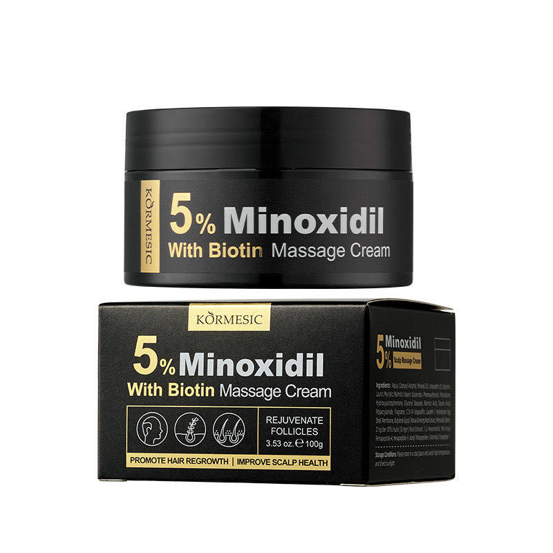 5% Minoxidil with Biotin Anti-Hair Loss & Hair Growth Set  (1 x Massage Cream, 1 x Serum & 1 x...