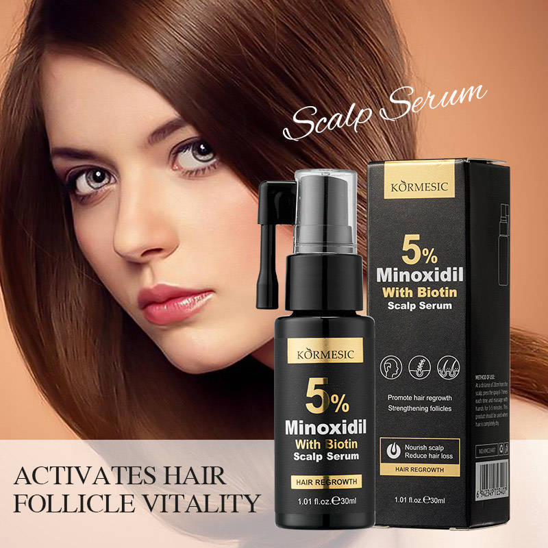 5% Minoxidil with Biotin Anti-Hair Loss & Hair Growth Set  (1 x Massage Cream, 1 x Serum & 1 x...