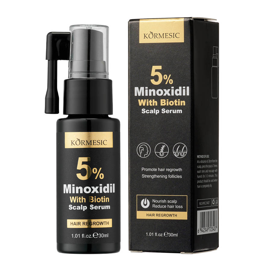 5% Minoxidil with Biotin Anti-Hair Loss & Hair Growth Set  (1 x Massage Cream, 1 x Serum & 1 x...