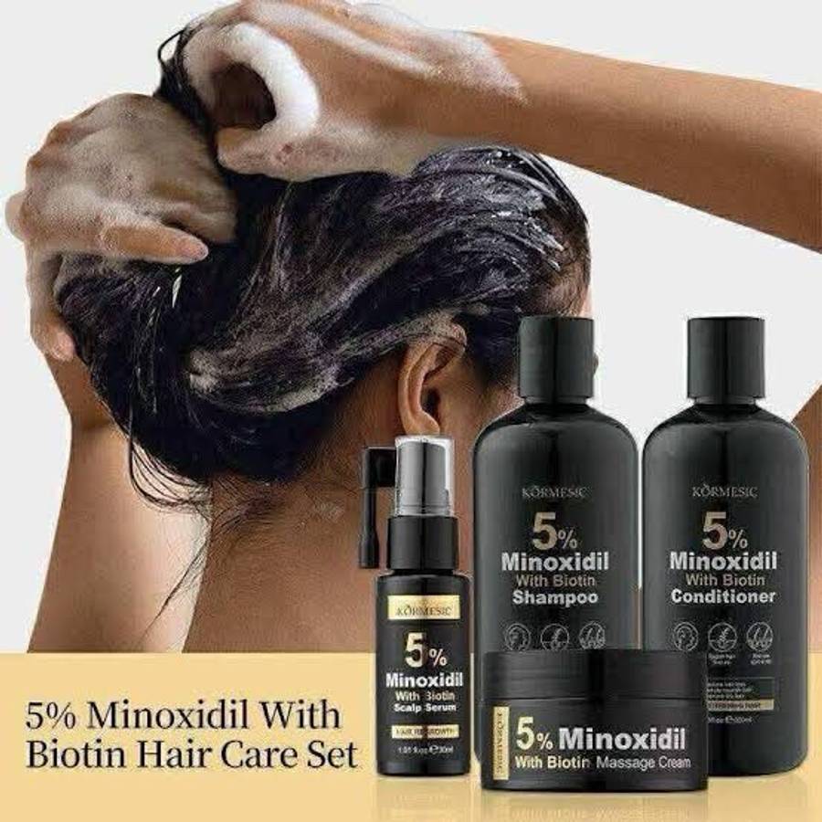 Kormesic 5% Minoxidil with Biotin Hair Care Set