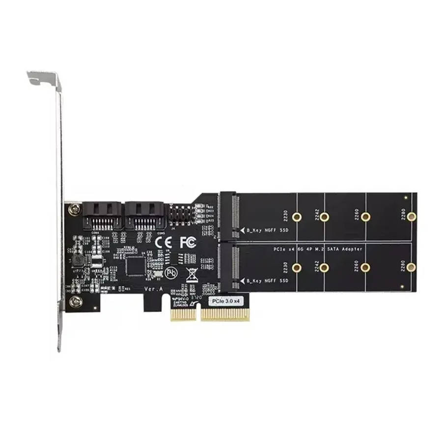 PCI-E 2 X SATA + 2 X M.2 CARD