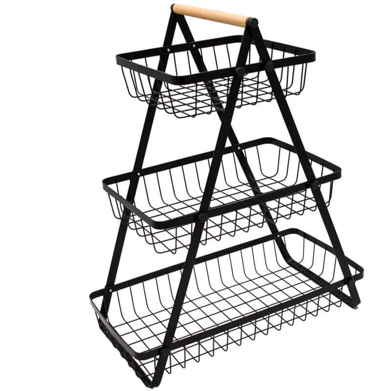 3 Tier Countertop Fruit Basket Holder Decorative Bowl Stand