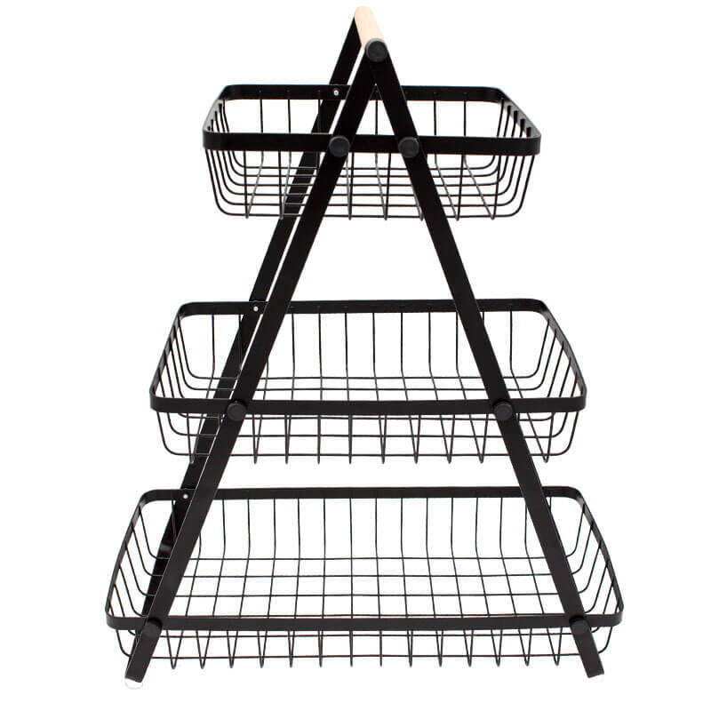 3 Tier Countertop Fruit Basket Holder Decorative Bowl Stand