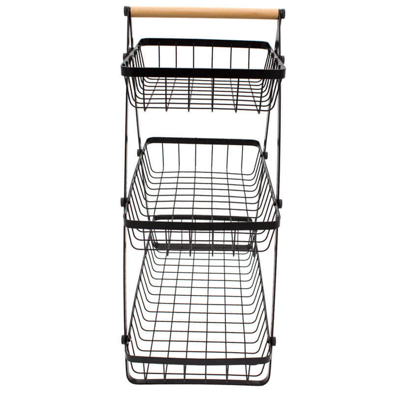 3 Tier Countertop Fruit Basket Holder Decorative Bowl Stand
