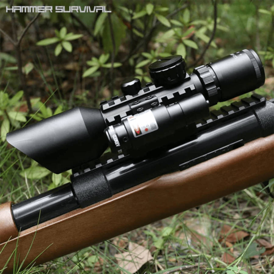 Tactical Aiming Scope with Laser Sight LS3-10x42E