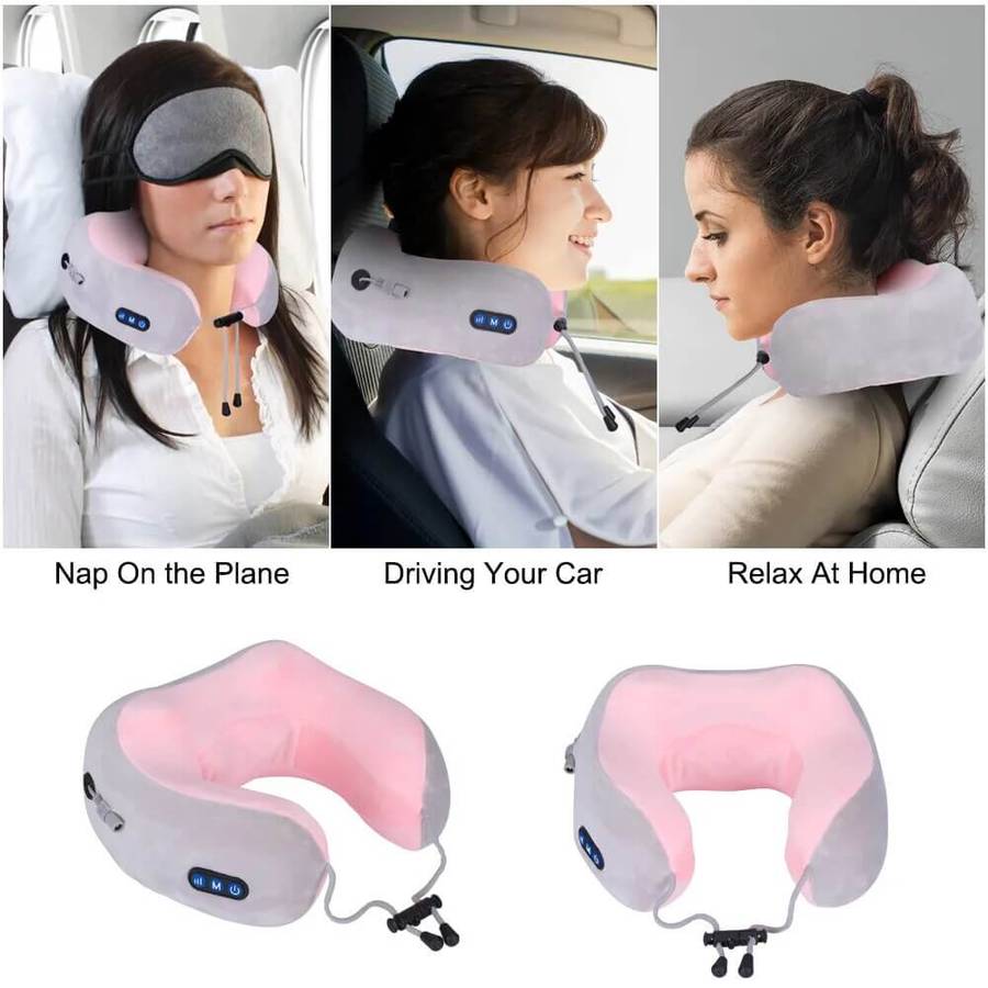 U Shaped Rechargeable Massage Pillow