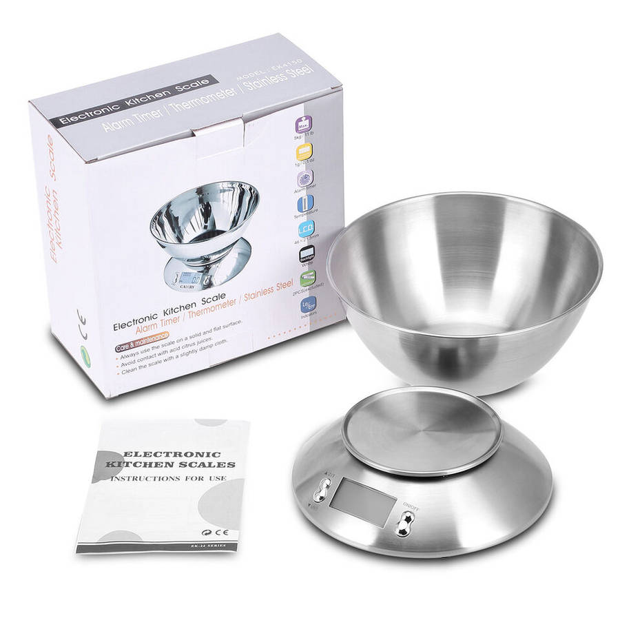 Digital Kitchen Scale Bowl with Timer