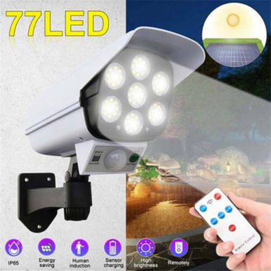 Outdoor Solar Sensor Dummy Camera Light