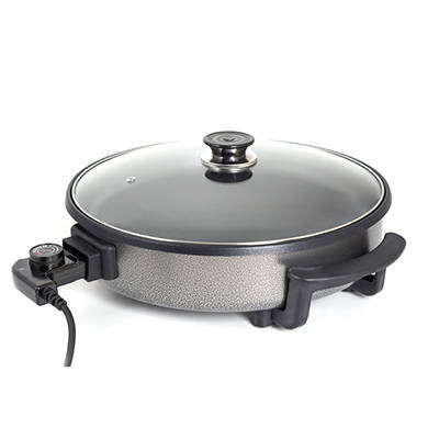 1500w Electric Pizza Pan with Glass