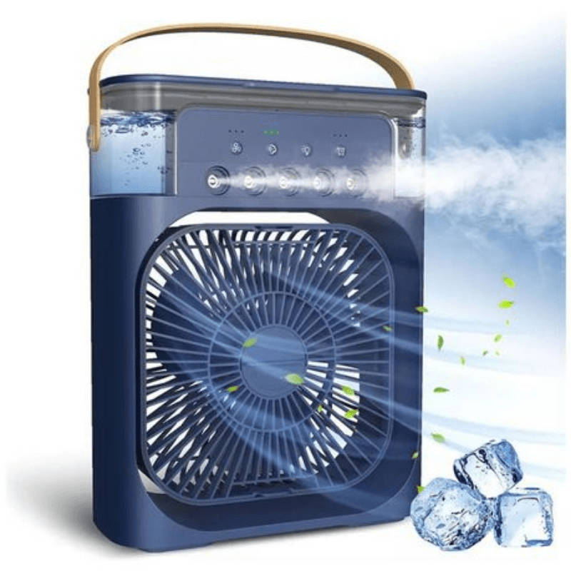 7 Colours LED Portable Air Cooler Fan Small