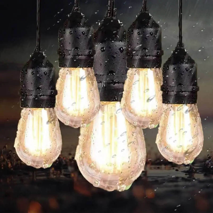 15 LED Bulb String Lights - 10m