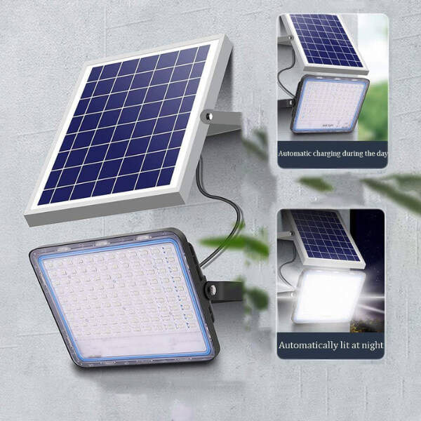 800W Solar Powered LED Flood Light With Panel and Remote