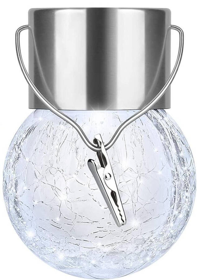 Cracked Glass Solar LED Light