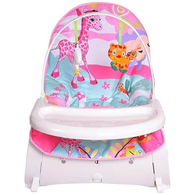Portable Baby Rocker with Feeding Tray