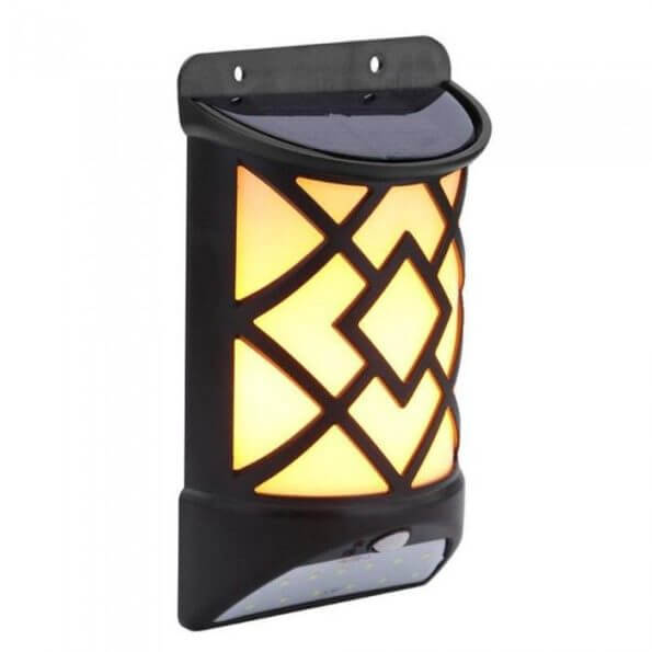 Solar LED Lamp with Flame Effect