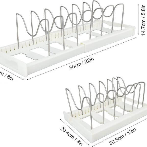 Adjustable Pots and Pans Organizer