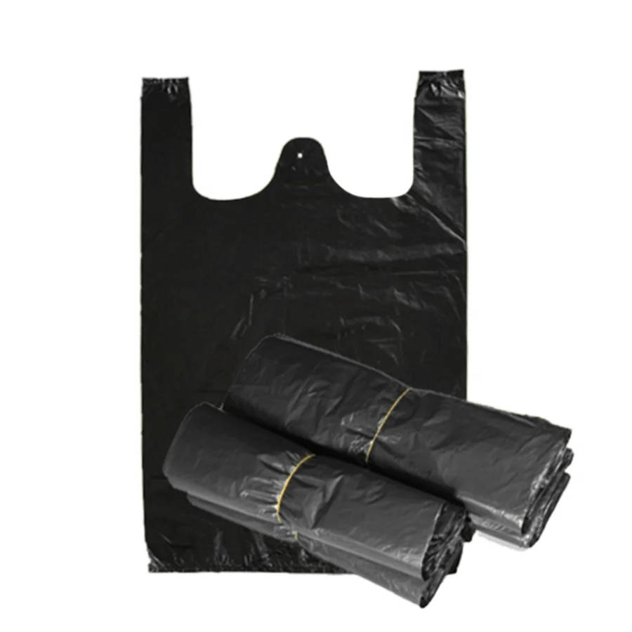 10*100pcs Mini Black Plastic Bags