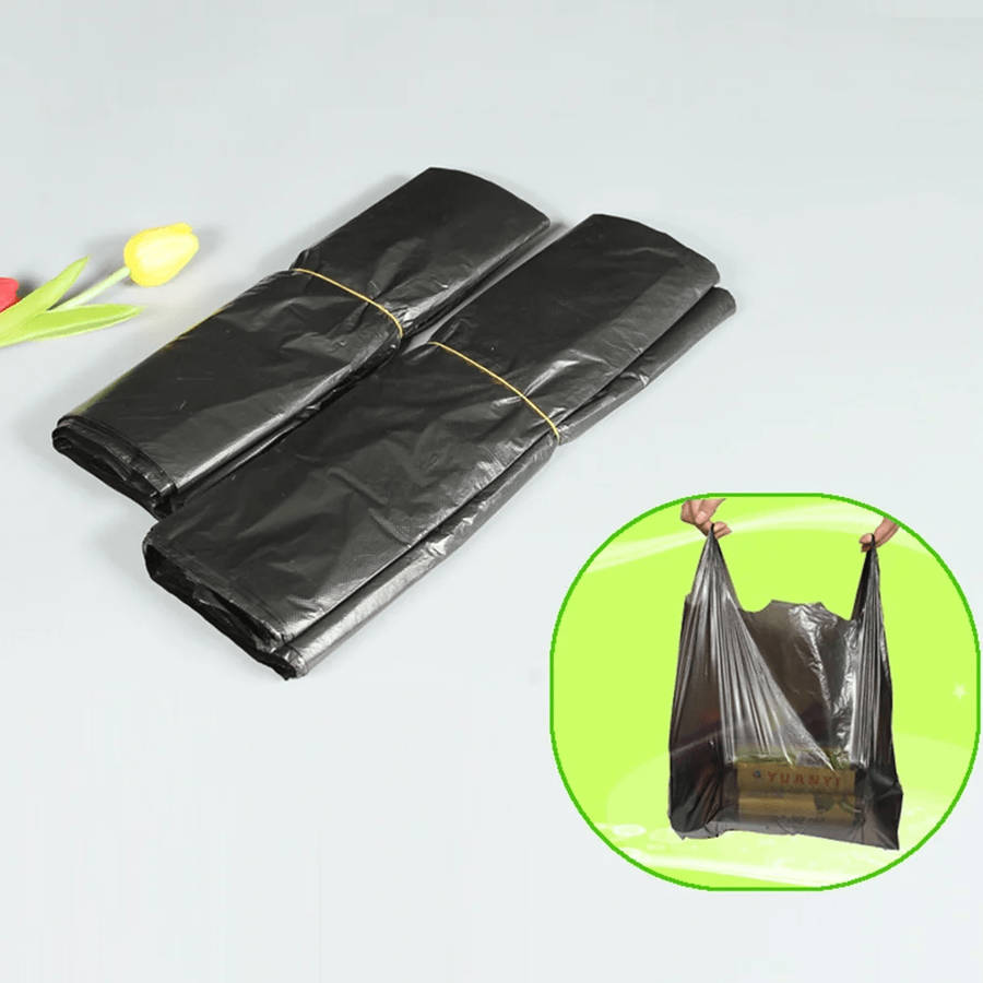 10*100pcs Mini Black Plastic Bags