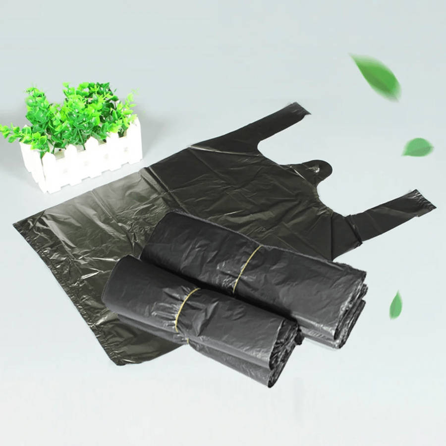10*100pcs Mini Black Plastic Bags