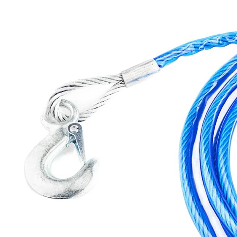 7 Ton Heavy Duty 4m x 12mm Steel Tow Rope with Insulated Hooks