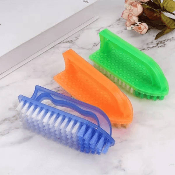 Stiff Bristle Shoe Wash Plastic Brush