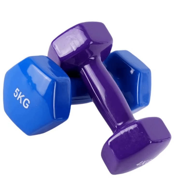 1 Piece 1Kg Dip-molded Dumbbell