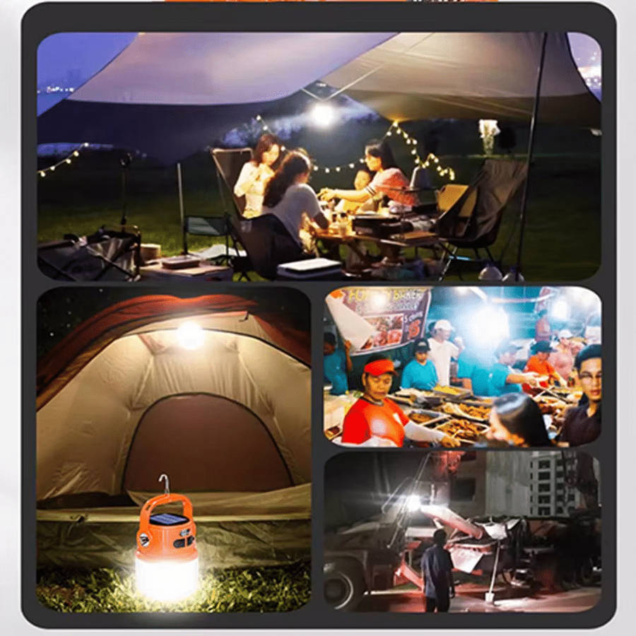 Portable LED Outdoor Solar Charging Emergency Lamp