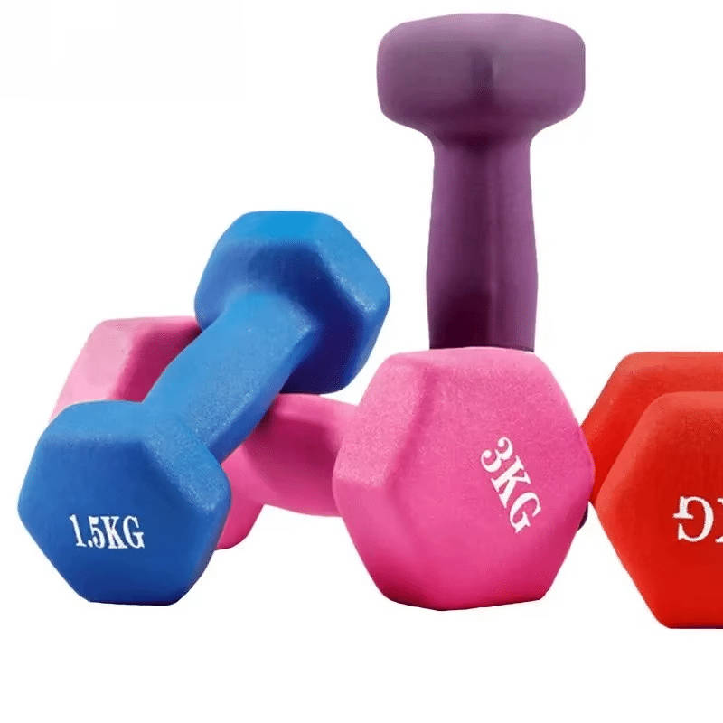 1 Piece 1Kg Dip-molded Dumbbell