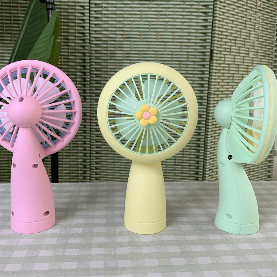 LED Small Electric Handheld Fan