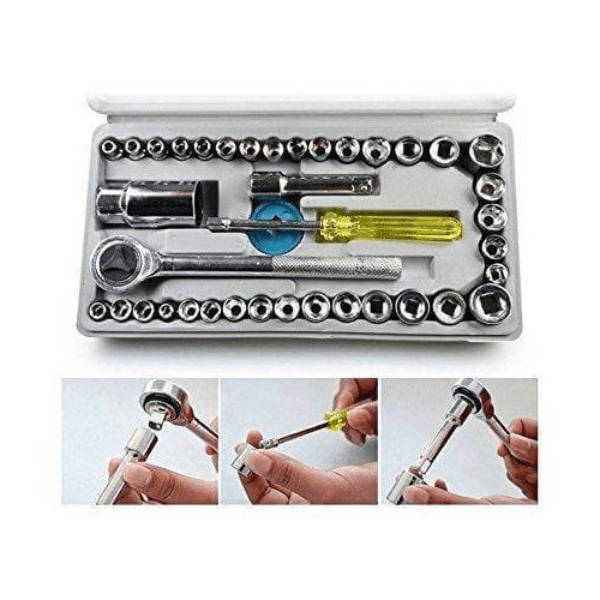 Small 40 Pcs Combination Socket Wrench Set