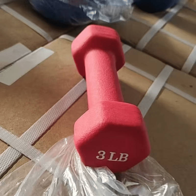 1 Piece 1Kg Dip-molded Dumbbell