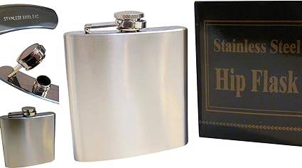 Image result for stainless steel hip flask