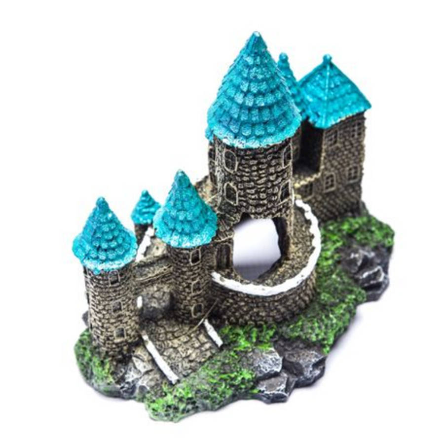 Castle Fish Tank/Aquarium Resin Ornament (17.5x12.5x16cm)