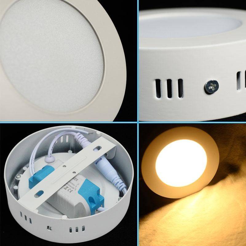 12W Led surface Panel Light White Light Round